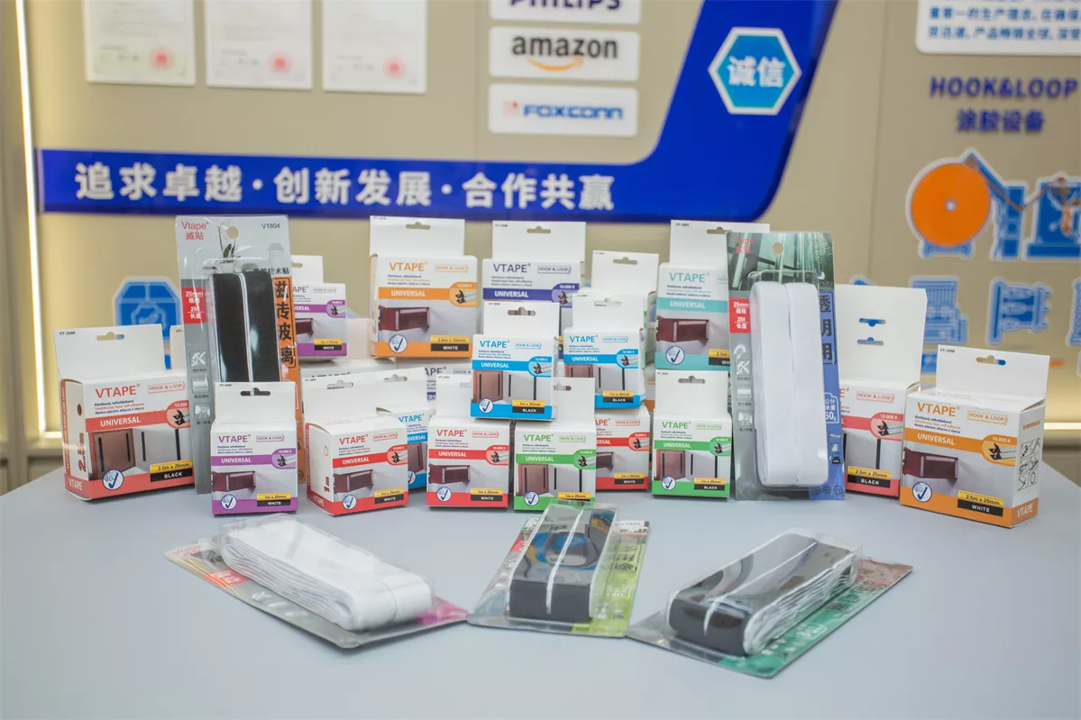 多款VTAPE品牌通用魔术贴粘扣产品陈列展示